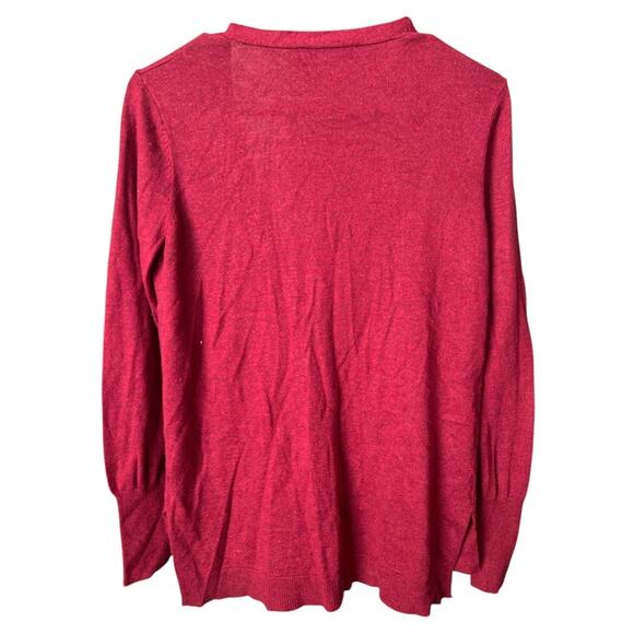 Mossimo Burgandy Knit Longsleeve Cardigan, S - Picture 2 of 5